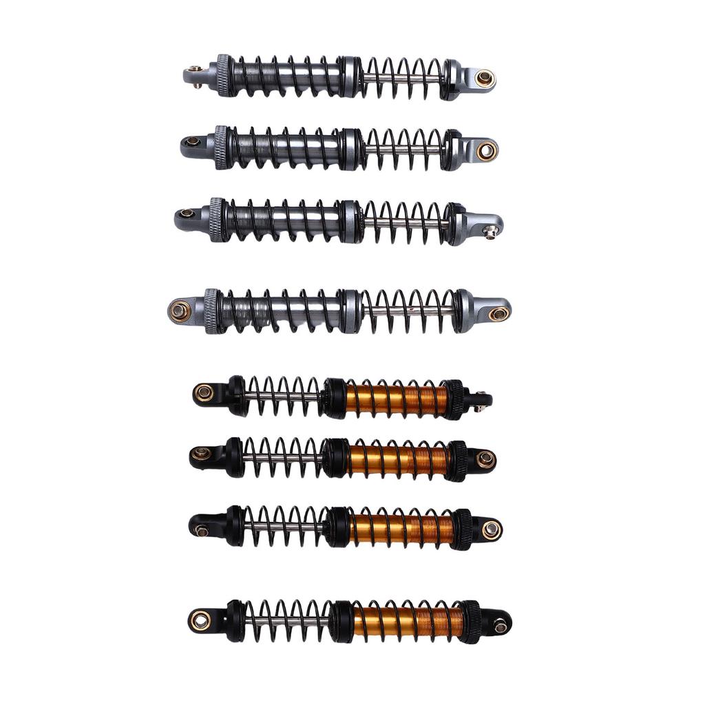 4pcs RC Car Shock Absorber Alloy 100mm Double Springs Shock Damper for 1/10 RC Crawler Off Road Car