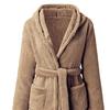 Банный халат с поясом теплый выше колена женский фланелевой банный халат с капюшоном для спальни