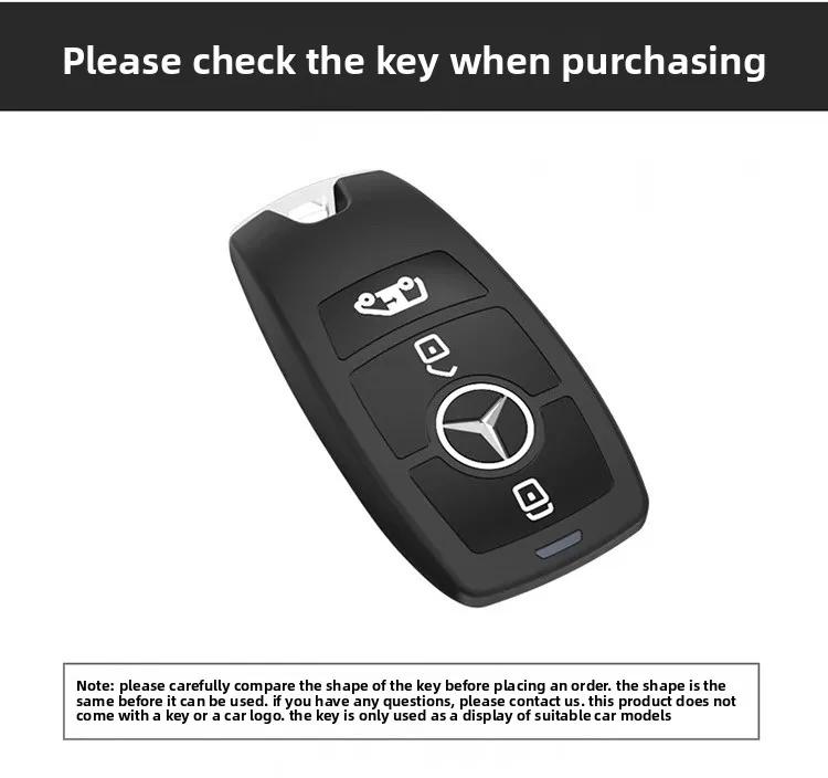 REE4 3BTN Fashion Soft Car Key Case For Mercedes Benz A C E S G Class GLC CLE CLA GLB GLS W177 W205 W213 W222