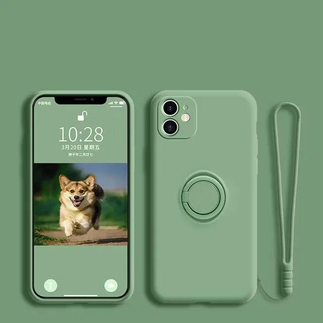 Чехол-подставка с магнитным держателем из жидкого силикона для XiaoMi Redmi 13C 4G Note 12 13 14 Pro Plus 5G, мягкий