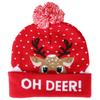 Stylish Luminous Light Up Christmas Hat Knitted Hat for Adult Children Christmas DecorationsType 3