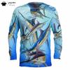 Classic Fish Print Graphic T Shirts 3D Print Men's Clothing Street Casual T Shirt Men Top Men's Long Sleeve T-shirt Mens Clothes