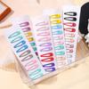 10Pcs/set Kids Colorful Dopamine Hair Clip for Girl Water Drops Bangs Clip Hairpins Baby Broken Hair BB Clips Headwear