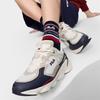 Fila Простые кроссовки на толстой подошве, увеличивающие рост, с низким верхом, повседневные, мужские, белые, коричневые, F12M422111FSP