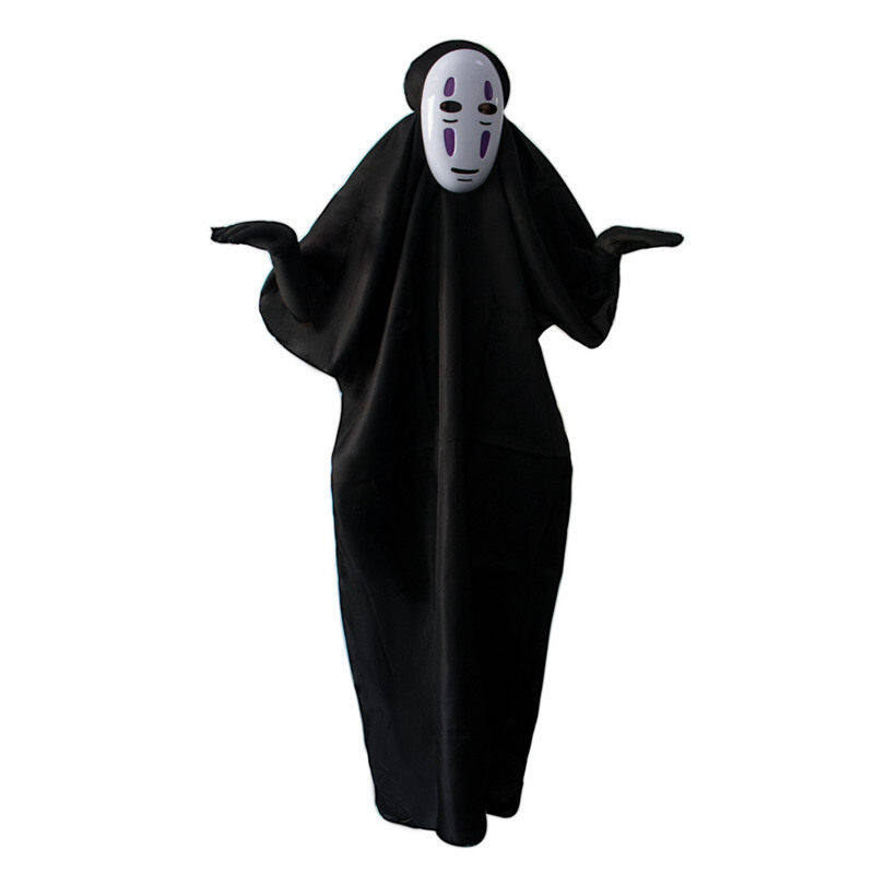 Взрослый Унесенные Призраками Костюм Безликого Человека Аниме Миядзаки Хаяо Костюмы Безликого Человека С Перчатками Дети Хэллоуин Одевание Реквизит