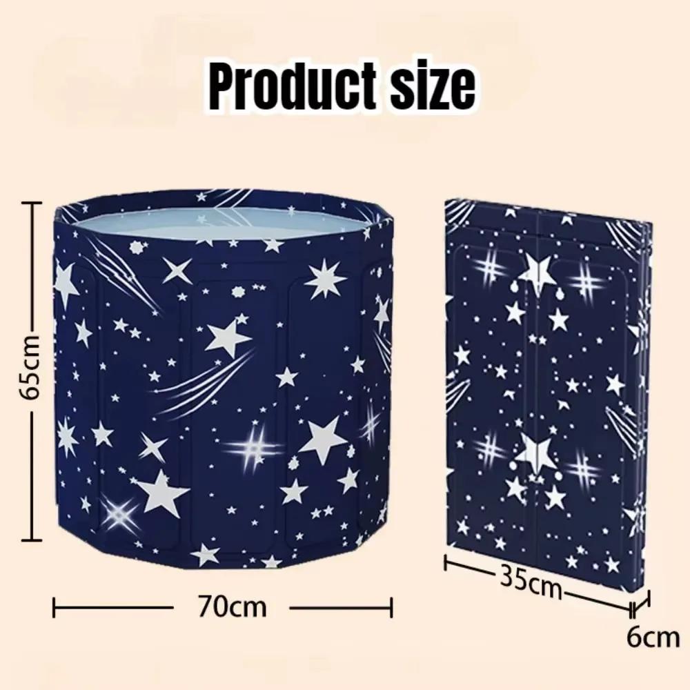 Portable Insulated Bathtub for Adults, Large Round Foldable Home SPA Tub with Cover, Bathroom Upgrade, Hot & Cold Therapy