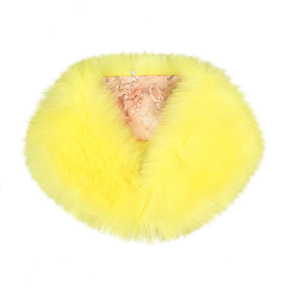 Modern Style Shawl Neckerchief Winter Warm Women Scarf Faux Fur Coat Collar