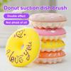 2/3/4 dona Soʻrgʻichli Donut Gʻovak Chizmaydigan Tez Drenajli Gʻovak Yopishmaydigan Idish Yuvish Choʻtkasi Oshxona anjomi