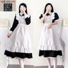 [FULINE] Одежда горничной, длинная юбка, британский стиль, костюм для косплея, женский фартук, платье, костюм, маскировка, переодевание, школьный фестиваль, короткая юбка