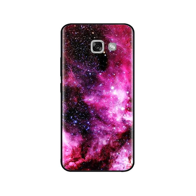 For Samsung Galaxy A3 2017 Case Silicon Soft Black Case For Samsung A7 A5 A3 2017 Case Cute Printed Tpu Bumper Phone Cover