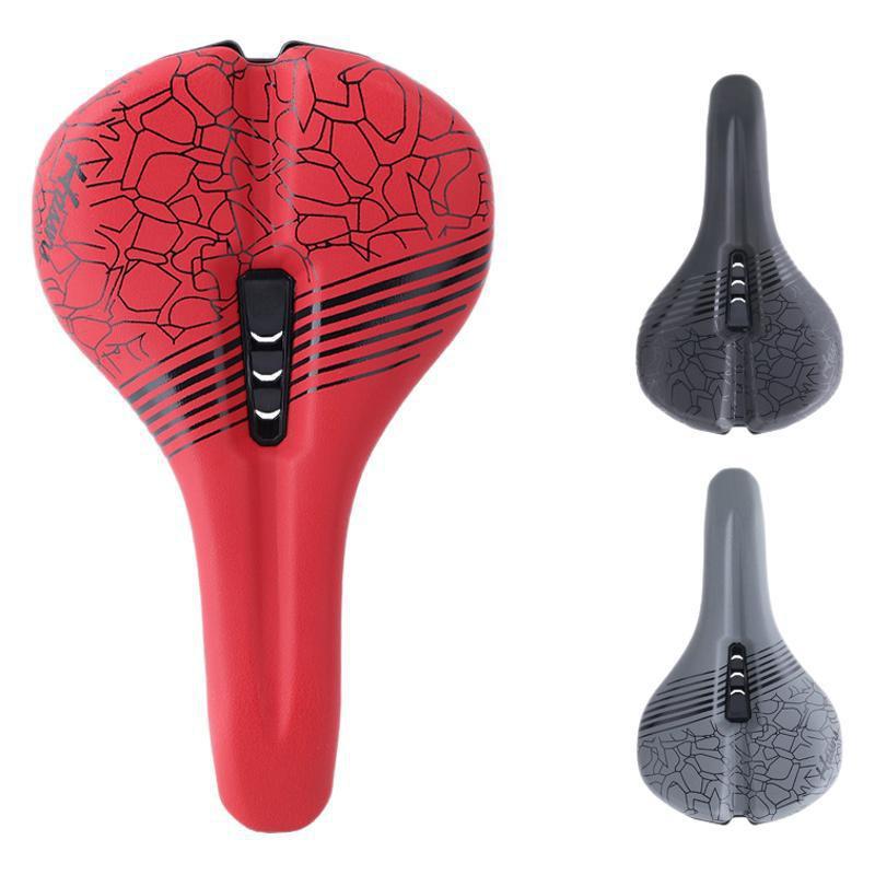 HASSNS Bike Saddle Mountain Road Bicycles Comfortable Ergonomic Seat Pad With Matte Finish