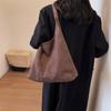 Vintage Soft-faced Suede Bread Bag Women's 2025 New Popular Large-capacity Shoulder Bag Fashion Bucket Bag