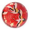 [A2909] - Red 'Geisha' Glass Paperweight - 78x40 Mm