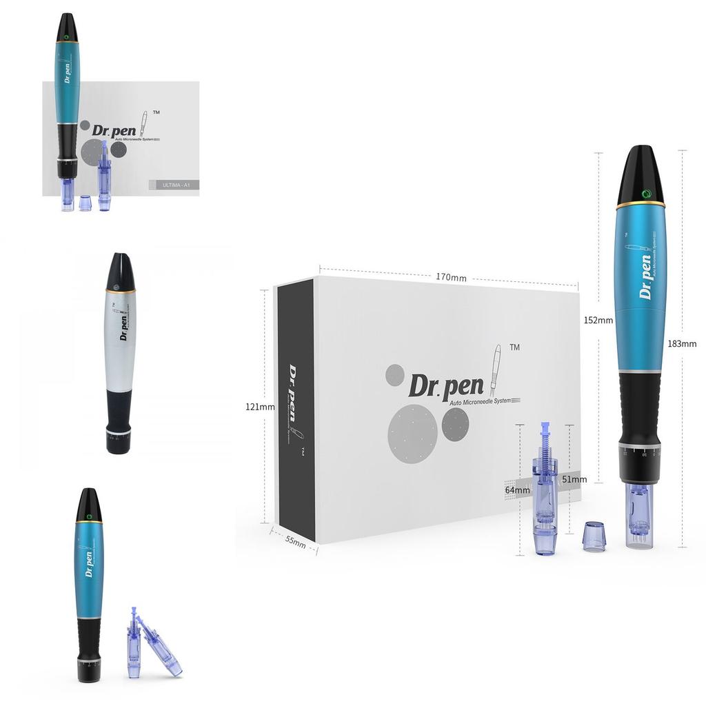 Усовершенствованный электрический микронидлинговый аппарат Dr Pen A1 для роста волос и сыворотка для кожи головы