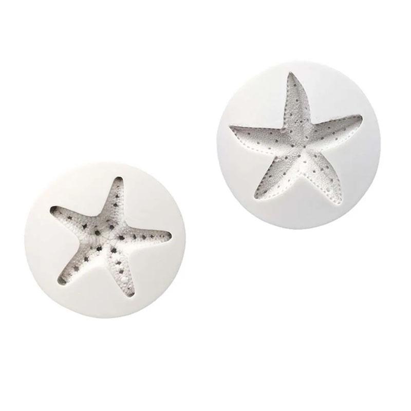 Cake Decoration Tools DIY Sea Conch Starfish Shell Fondant Cake Candy Silicone Molds Creative Chocolate Mold