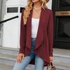 Женские осенние и зимние топы, женские однотонные свободные кардиганы с длинными рукавами, женские вязаные куртки