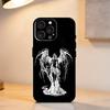 Скульптура Девушки в стиле G-Gothic Ретро Чехол для телефона для iPhone 17,16,15,14,13,12,11 Plus,Pro Max,XS,Мягкий силикон Черный чехол