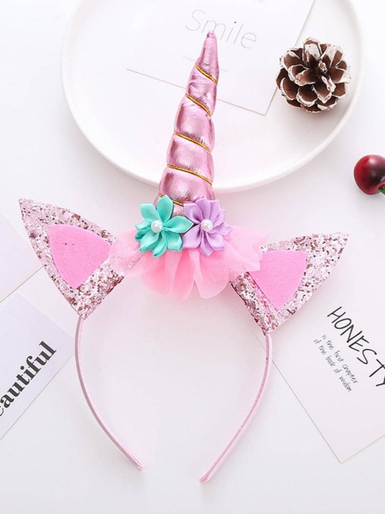 1pc Unicorn Headband, Birthday Party, Cartoon Plastic Headwear, Home Decor, Party Party Decor