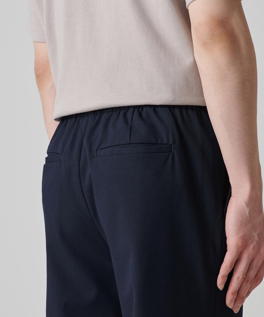 MUSINSA STANDARD Genderless Wide Banding Slacks [Navy]