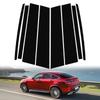 8pcs Glossy Black Window Door Column B C Pillar Post Cover Trim Fit for Mercedes Benz GLC Coupe 2016-2022 Auto Sticker Styling