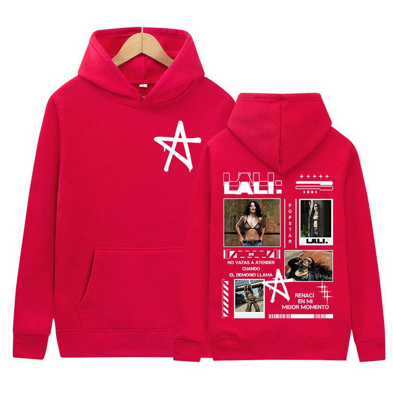 Singer Lali Esposito Tour 2025 New Album Graphic Hoody Mens Women Vintage Aesthetic Sweatshirt Casual High Street Fleece Hoodies