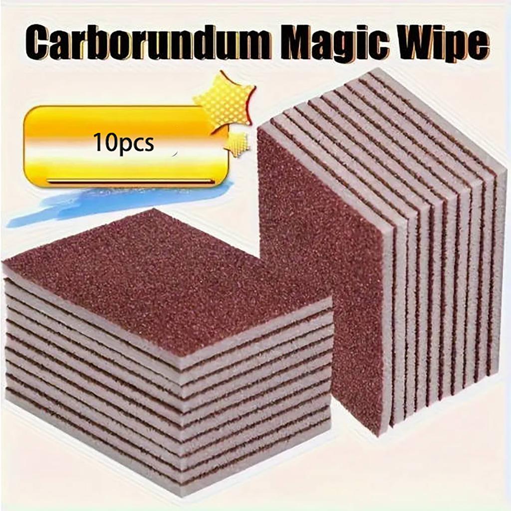 Наждачная губка для чистки Кухонные принадлежности для уборки Мытье посуды Щетка для кастрюль Удаление ржавчины Шлифовальный губчатый блок Бытовая чистящая щетка