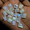 9X11MM натуральный радужный лунный камень восьмиугольный кабошон россыпью драгоценный камень 20 шт. лот RML-629