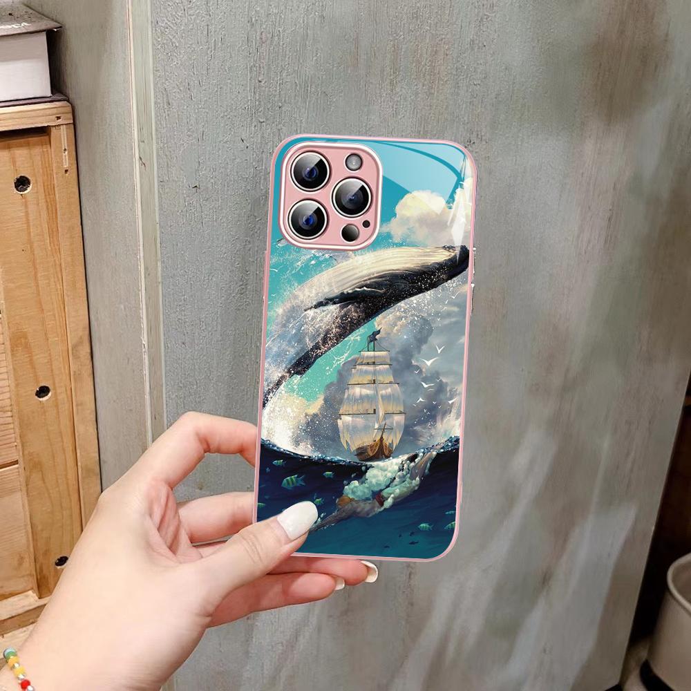 Чехол для телефона с китом Закаленное стекло Для iphone 14 13 12 11 Pro Mini XS MAX 14Plus X XS XR Fundas