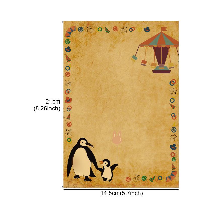 8Pcs Party Letter Paper Set Канцелярские принадлежности Школьный офисный блокнот для рисования Эскизный блокнот Канцелярские принадлежности