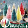 24/45 Pcs Mini Christmas Tree Artificial Mini Pine Trees with Wooden Base Reusable
