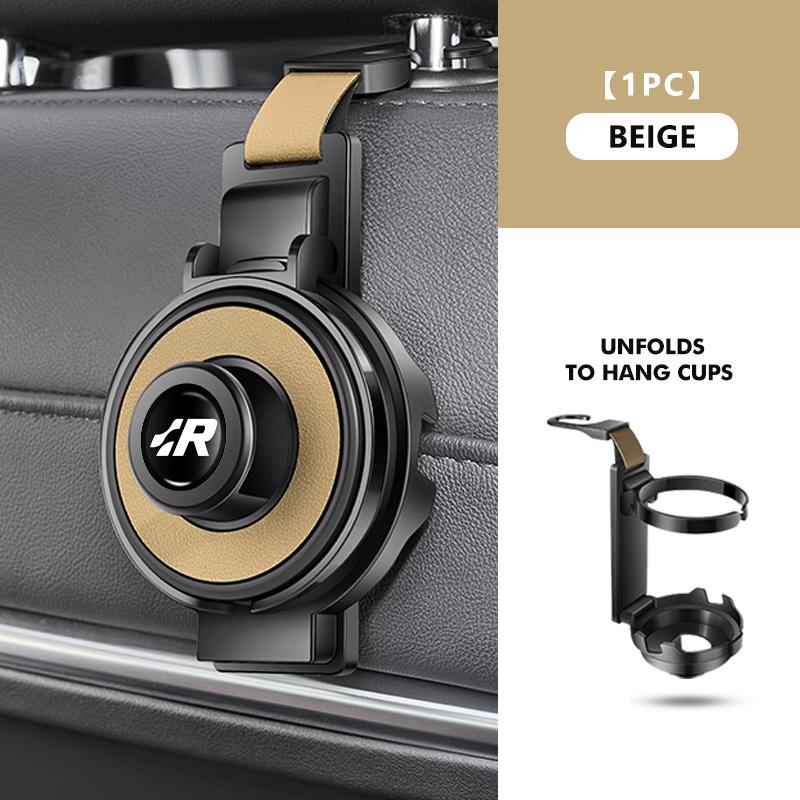 RFKNG1 3-In-1 Cup Holder Hook Car Seat Multifunctional Seat Back Hook For Volkswagen VW Beetle CC B5 B6 B7 EOS GTI MK2 MK4 MK5 MK6