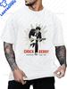 Fashionable Retro Chuck Berry Rock Guitarist Trend Harajuku Shortsleeved Unisex Shirt Pattern Round Neck Tshirt