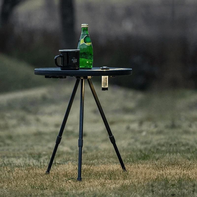 Уличный Портативный Складной Стол Сверхлегкий Кемпинг Треугольная Поддержка Маленький Круглый Стол Регулируемый Стол Стул Простой Чайный Столик