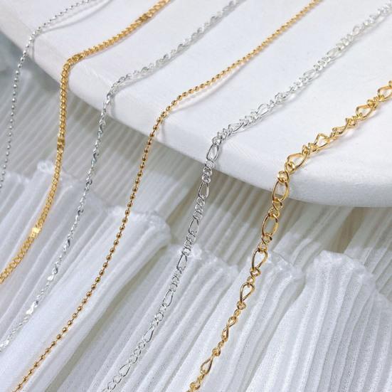 Nail Chain Multi-purpose DIY Glittery 3D Manicure DIY Metal Chain Charms for Girl