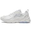 Li Ning Qixing Wear-Resistant Non-Slip Lightweight Low-Top Running Shoes Men Sneakers White Gray ARLS023-2