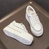 Thick-soled White Shoes Women, Within The High Hundred with Imitation Leather Single Shoes, Muffin Plate Shoes Women's Shoes