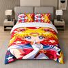 3Pcs Bed Set,Sailor Moon 1 Duvet Cover and 2 Pillowcases, Printed Bedding Decor For Guest Room