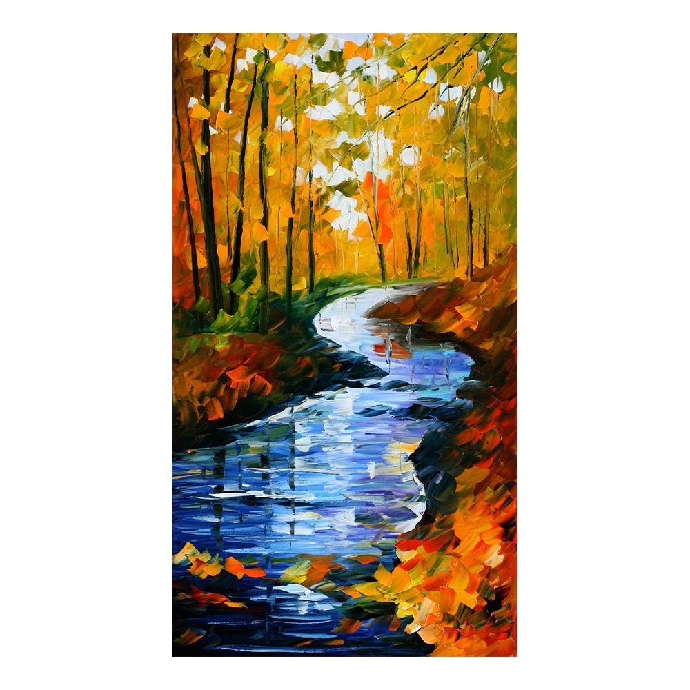 Современная абстрактная эстетика Настенное искусство Цветной лист Дерево HD Масло на холсте Постеры и принты Украшение для дома Спальни Гостиной Подарок