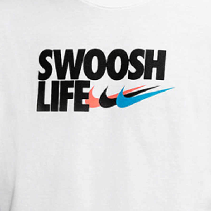 Nike Футболки Мужские Белые С Круглым Вырезом Умеренный Прямой Крой DD9160-100