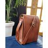 Vintage Handmade Goat Leather Tote Shoulder Bag Purse Sling Retro Casual Bag