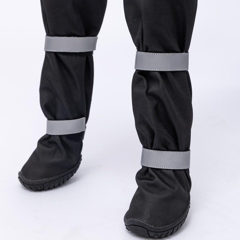 Waterproof Winter Dog Boots Warm Soft Sole Snow Shoes Reflective Outdoor Pet Paw Protectors Leg Covers For Medium Large Dogs