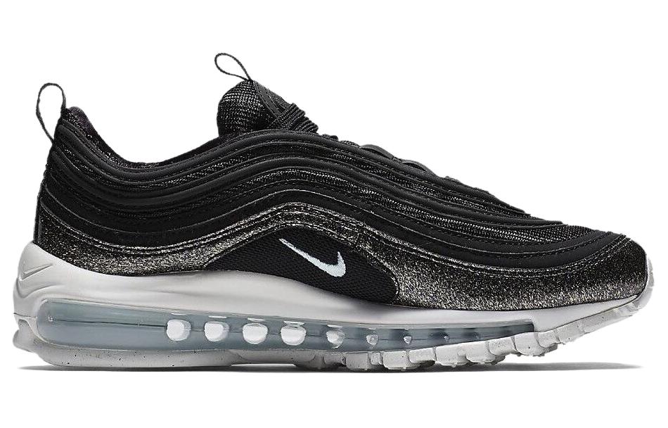 Nike Air Max 97 Синтетическая кожа Устойчивая к истиранию Низкие детские кроссовки для бега Черный Подростковые AH9153-001