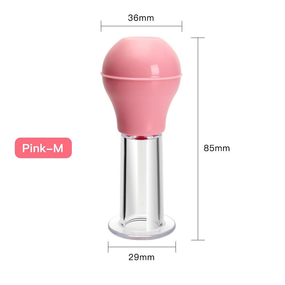 Pink/Blue Facial Massage Cup PVC Skin Scraping Cup 3 Sizes Vacuum Cup Home Beauty