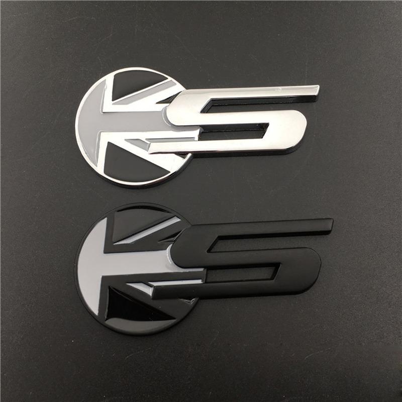 3D металлический черный логотип S эмблема значок задний багажник автомобиля наклейка для E F-TYPE XF XE XK E-PACE XJ XJLS наклейка аксессуары