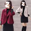 Autumn and Winter New Korean Women's Woolen Short Coat Suit Slim Short Woolen Small Suit