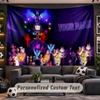 Undertale Personalized Tapestry Support Custom Name, Wall Art Home Decoration