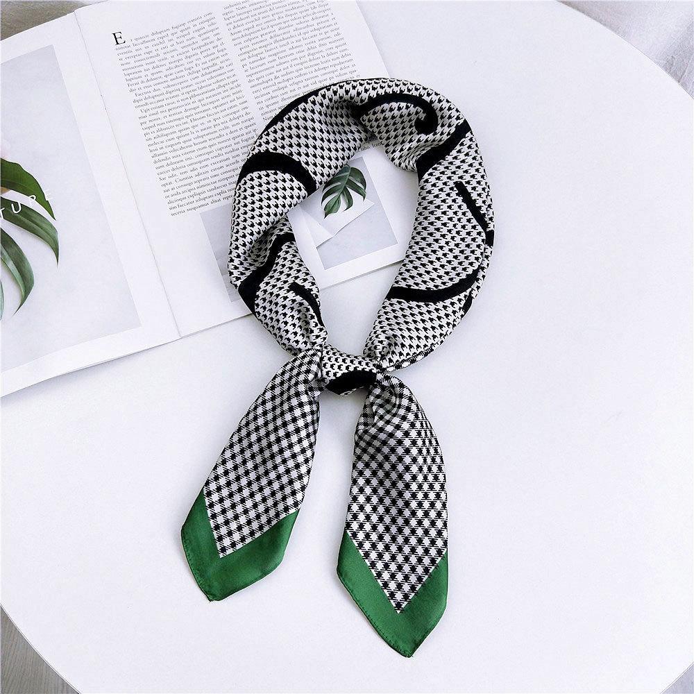 Модный декоративный шарф, повязка для волос, резинка для волос 70, маленький квадратный шарф, шелковый шарф, женский весенне-осенний универсальный маленький шарф, профессиональный шарф