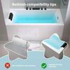 Bathtub Toy Storage Rack Splash Guard with Suction Cups Foldable Design Slip-Resistant Easy To Clean Bathtub Shower Splash Guard Organizer