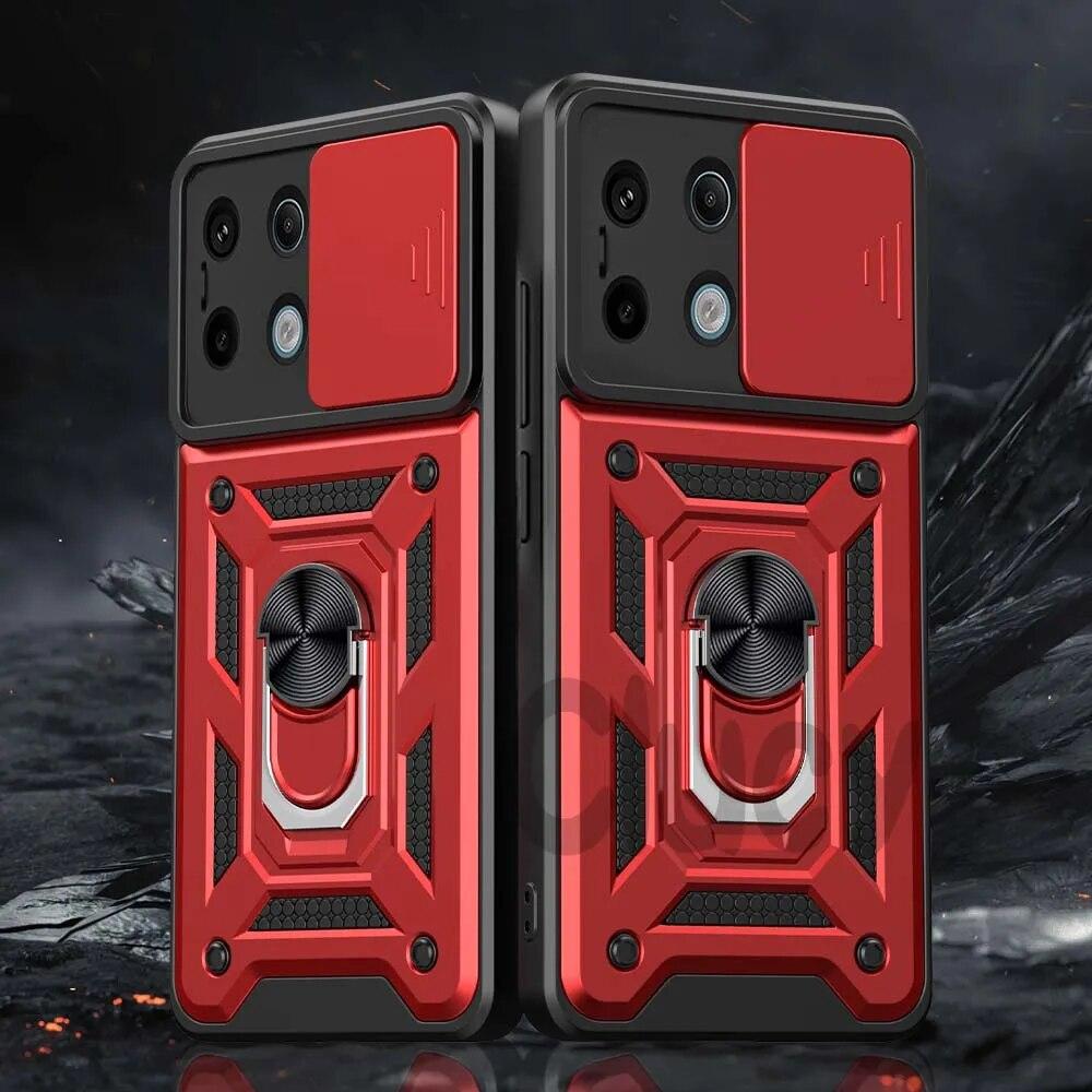 Для Redmi Note13 Pro Plus Slide Camera Lens Protector Armor Case для Xiaomi Redmi Note 13 Pro 4G 5G Military Grade Bumpers Cover