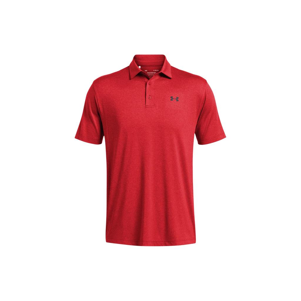 Under Armour Мужская футболка-поло с меланжевым эффектом, красная 1351131-600